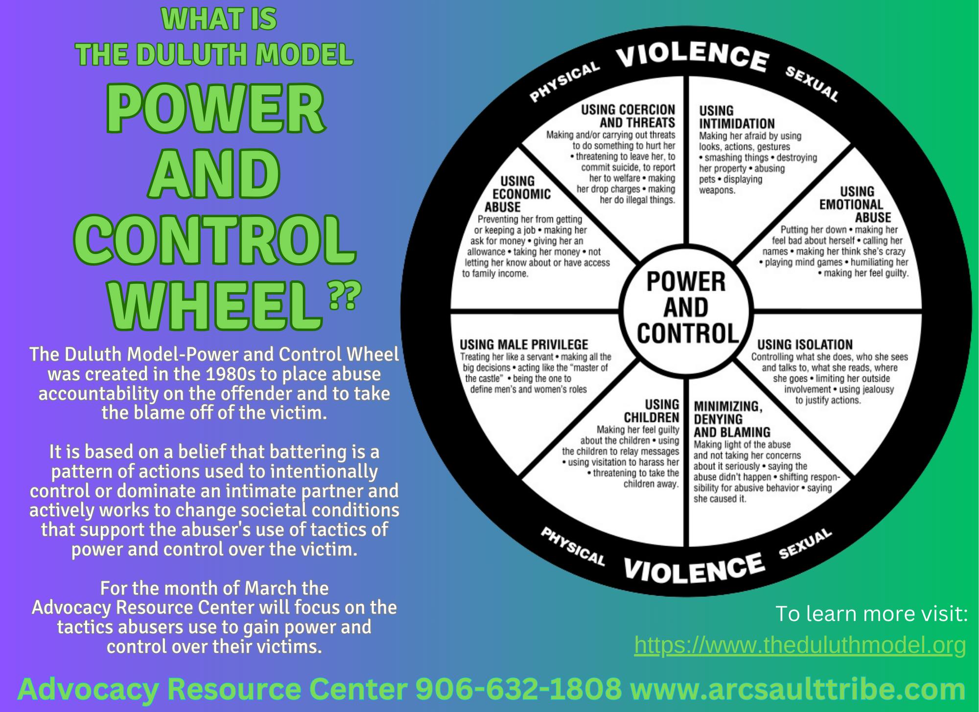 March: The <b>Abuse</b> of Power and <b>Control</b> - Advocacy Resource Center